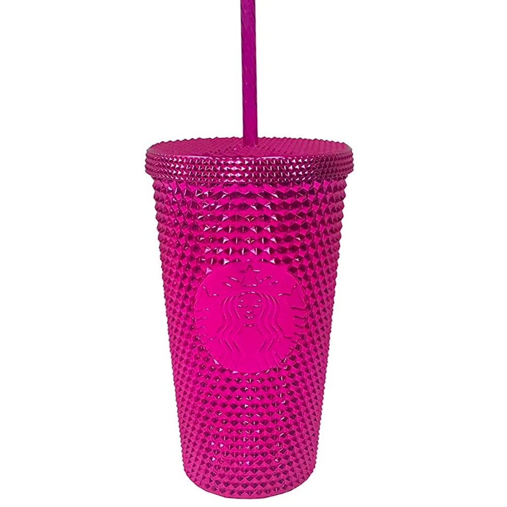 ****NEW***** STARBUCKS GRANDE HOT PINK STUDDED CUP